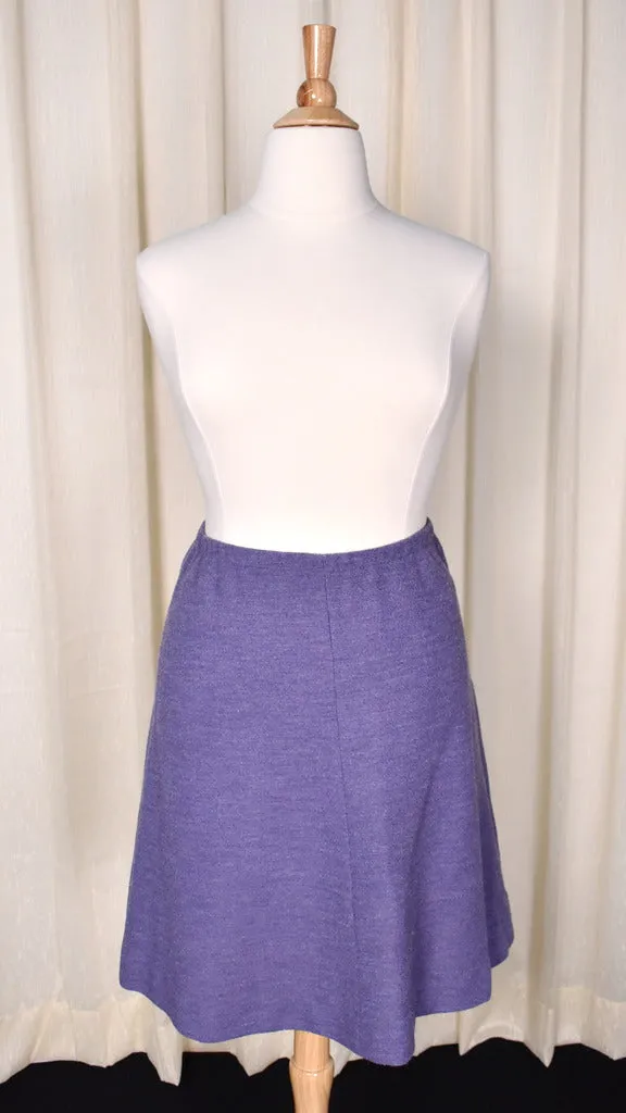 1960s Purple Skirt Suit Set