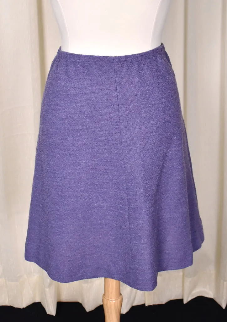 1960s Purple Skirt Suit Set