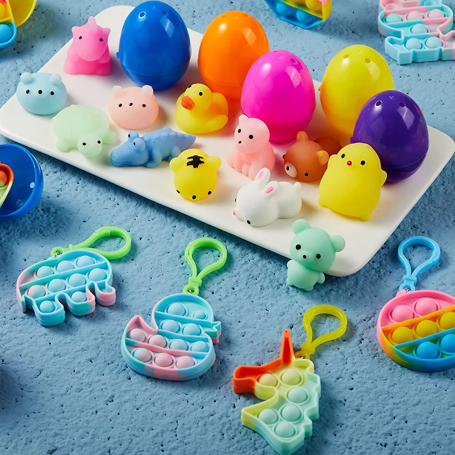 24Pcs Assorted Toys Prefilled Easter Eggs 2.36in