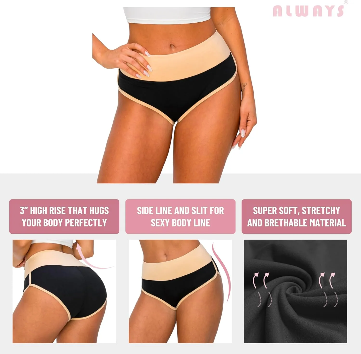 ALWAYS Booty Shorts for Women - High Waisted Super Soft Dolphin Shorts
