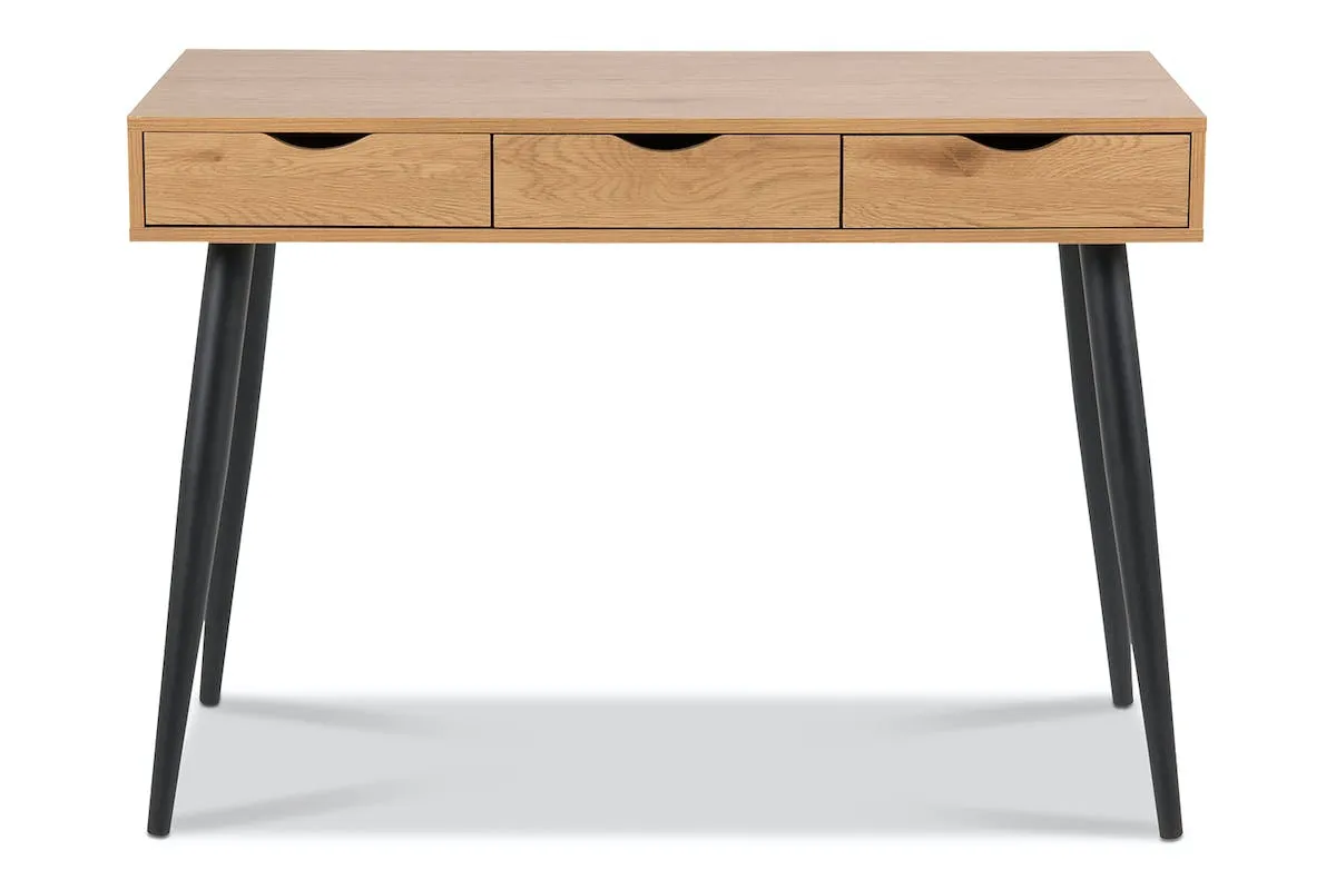 Bea Desk | Oak | Black Legs