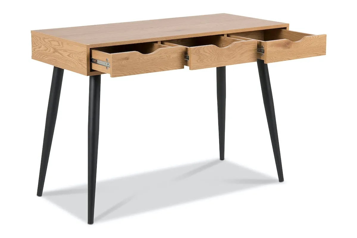 Bea Desk | Oak | Black Legs