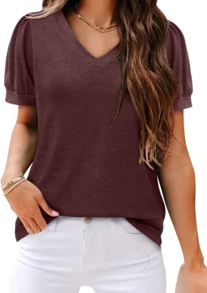 CRAZY GRID Womens Summer Special Design Short Sleeve Fashion Casual Lightweight Tee Tops