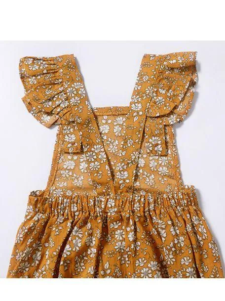 Cute Baby Girl Ruffle Sleeve Floral Onesie Bodysuit