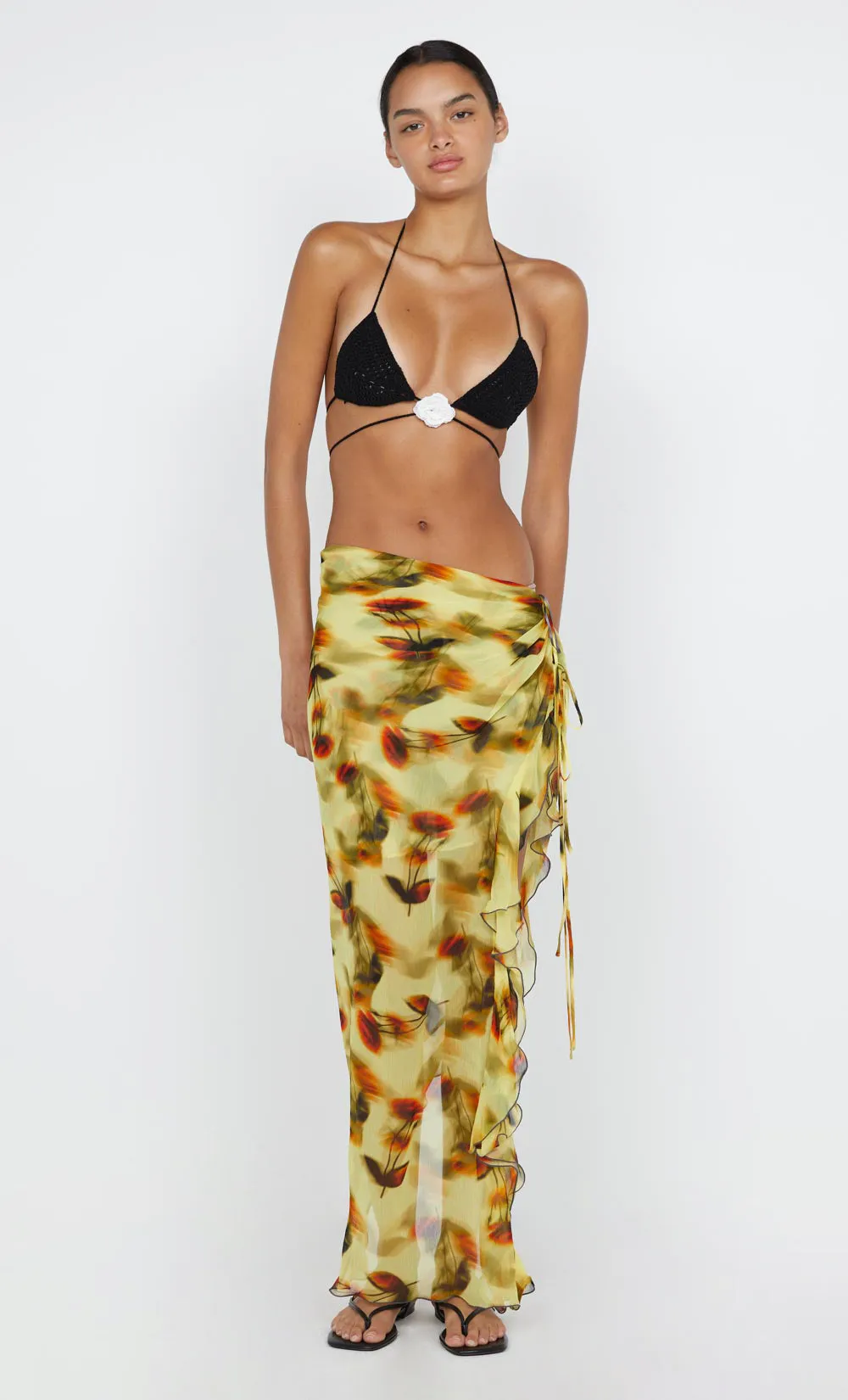 FIORE WRAP SKIRT - CITRUS ROSE