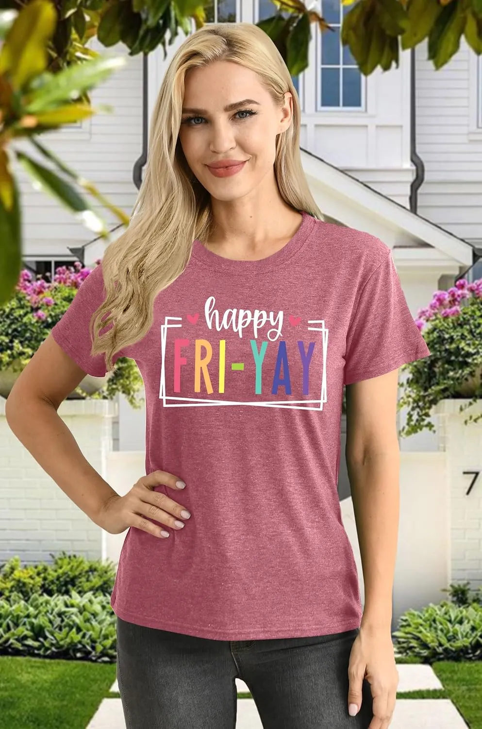 Friday Shirt for Women Happy Friday Teacher T Shirt Friday Weekend Tshirt Teacher Gifts Tops