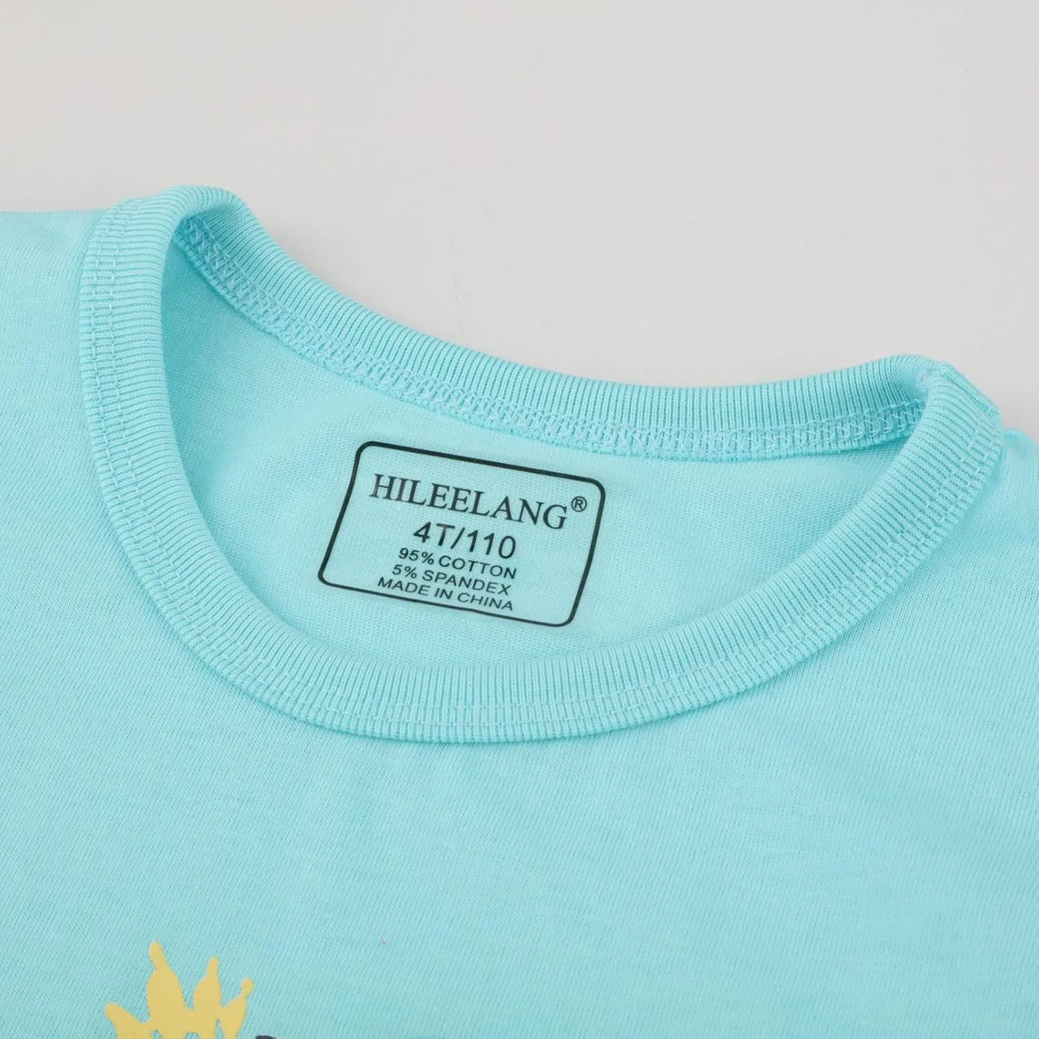 HILEELNAG Girls' Tees Short Sleeve Cotton Casual Graphic T-Shirts Easter Summer Tops 3Packs