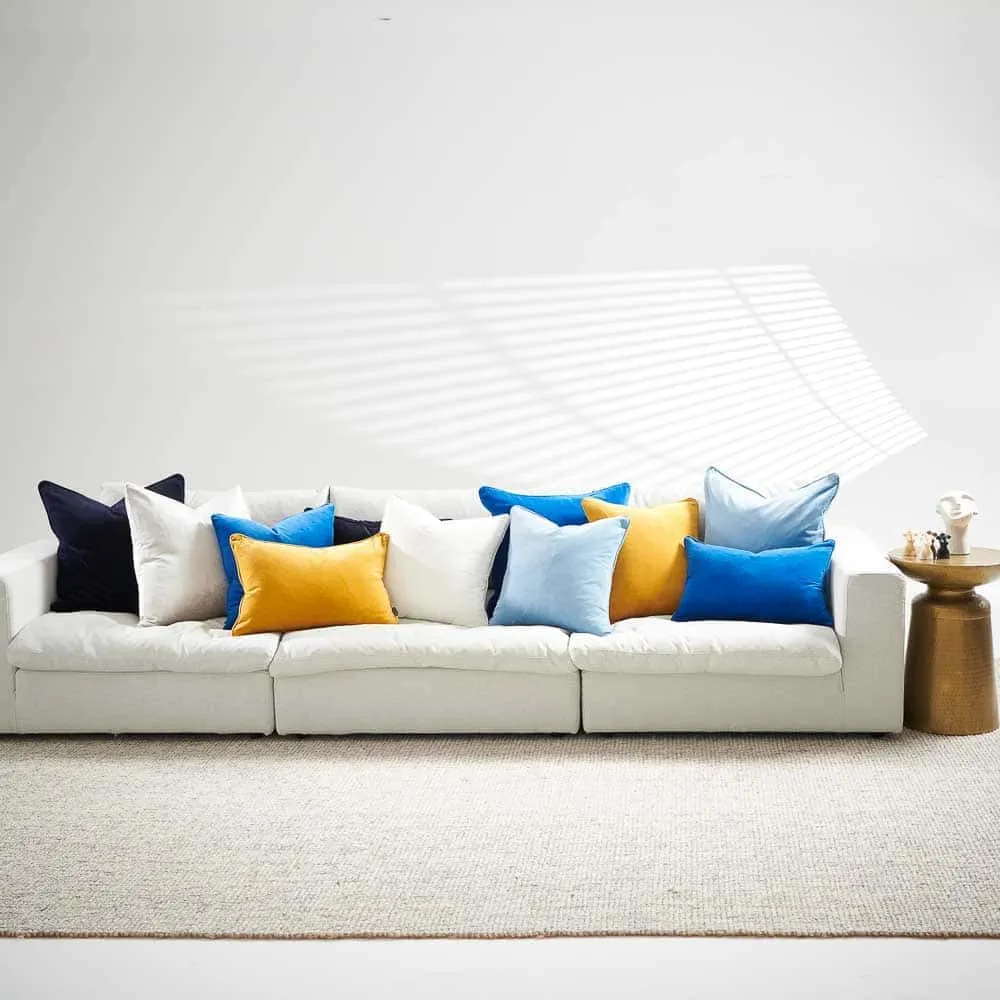 Lynette Velvet Cushion - Mustard