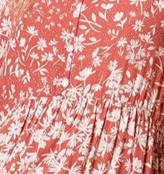 Madison Midi Dress - Coral