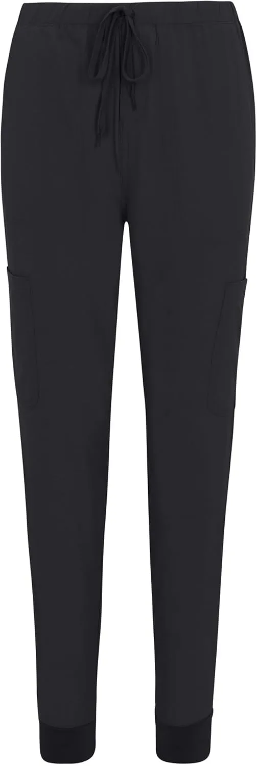 M&M SCRUBS Women's Essential Jogger Scrub Set Nursing Uniform Clearance Cool Stretch Scrub Top and Pant Workwear