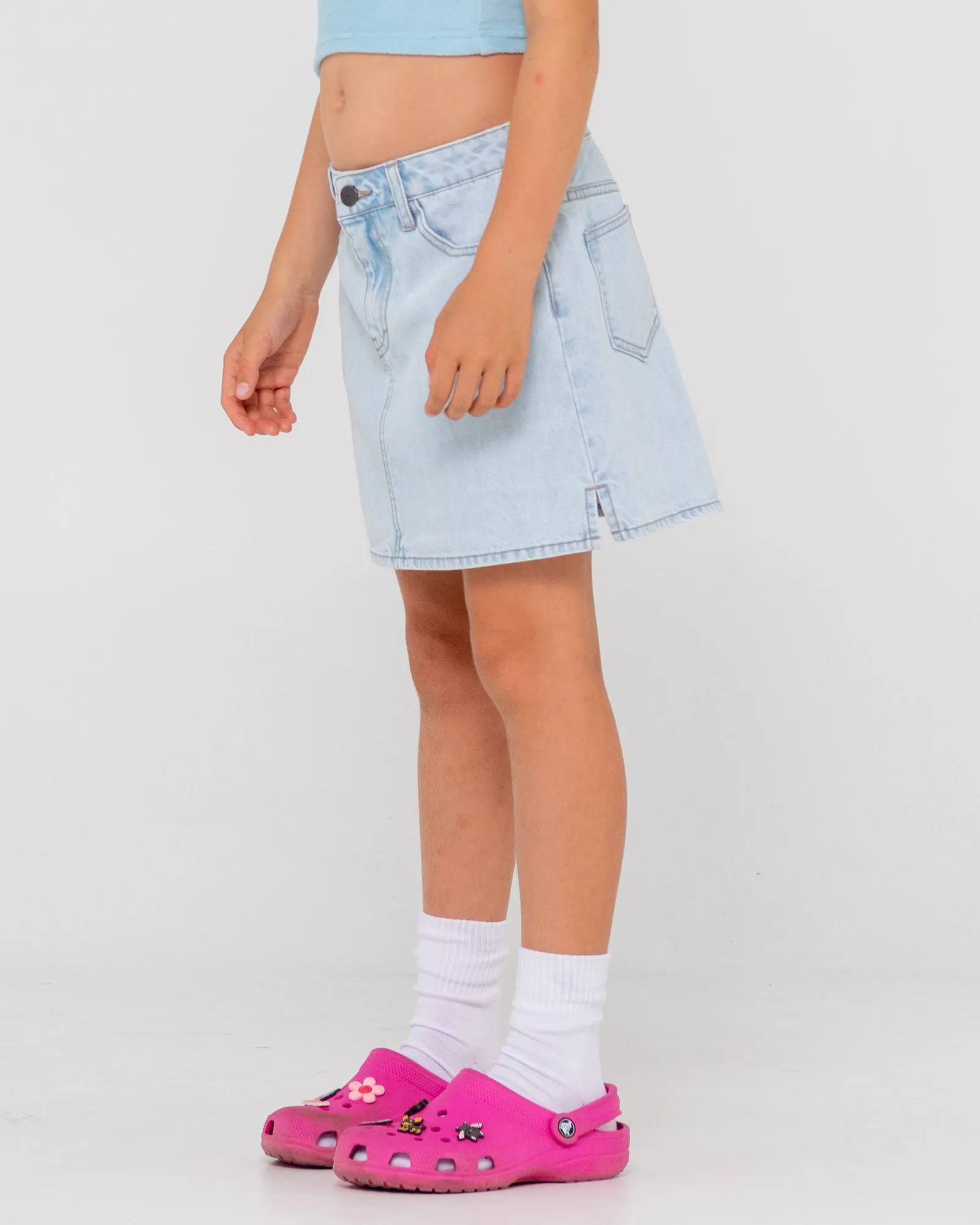 Mavericks Low Rise Denim Skirt Girls