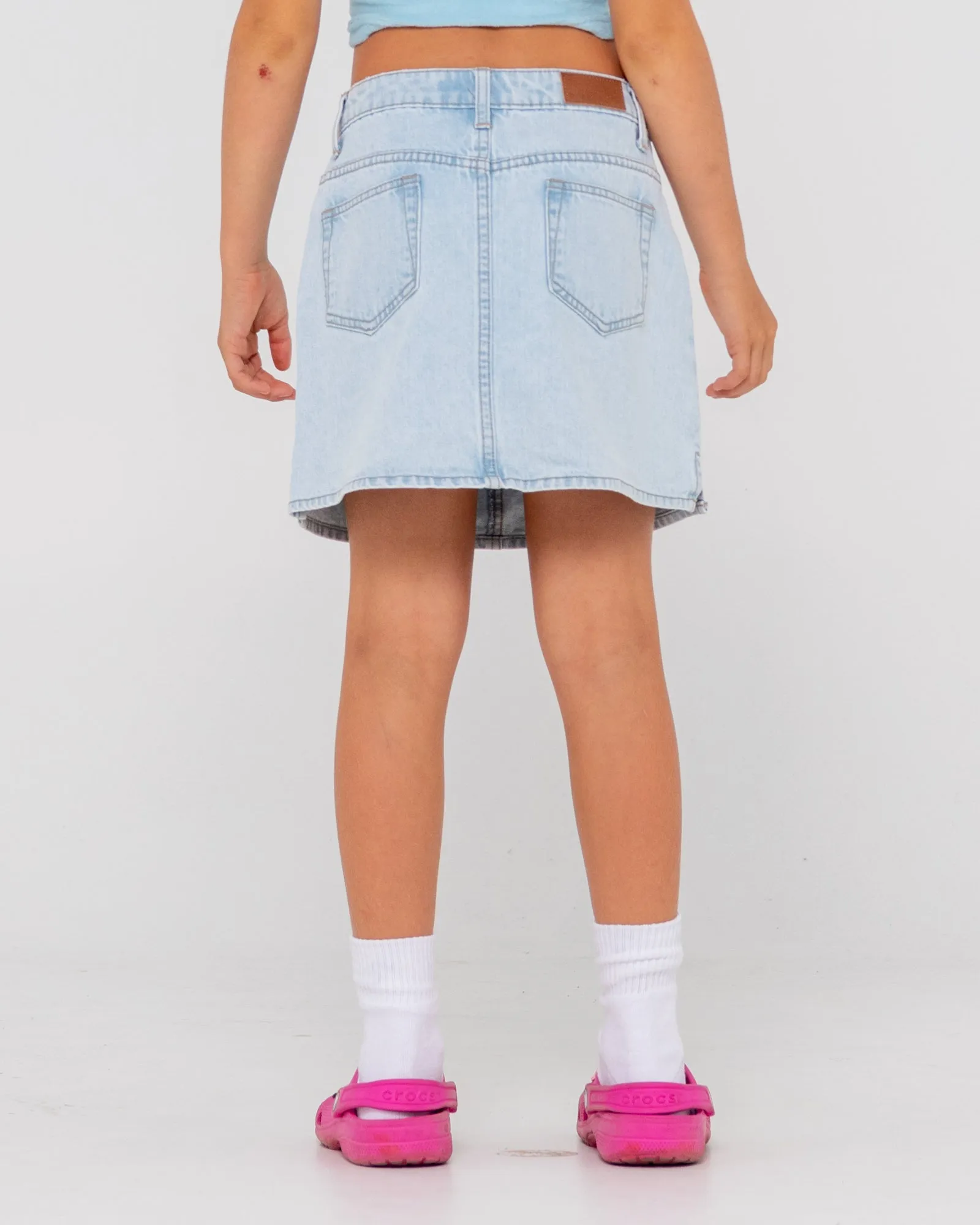 Mavericks Low Rise Denim Skirt Girls
