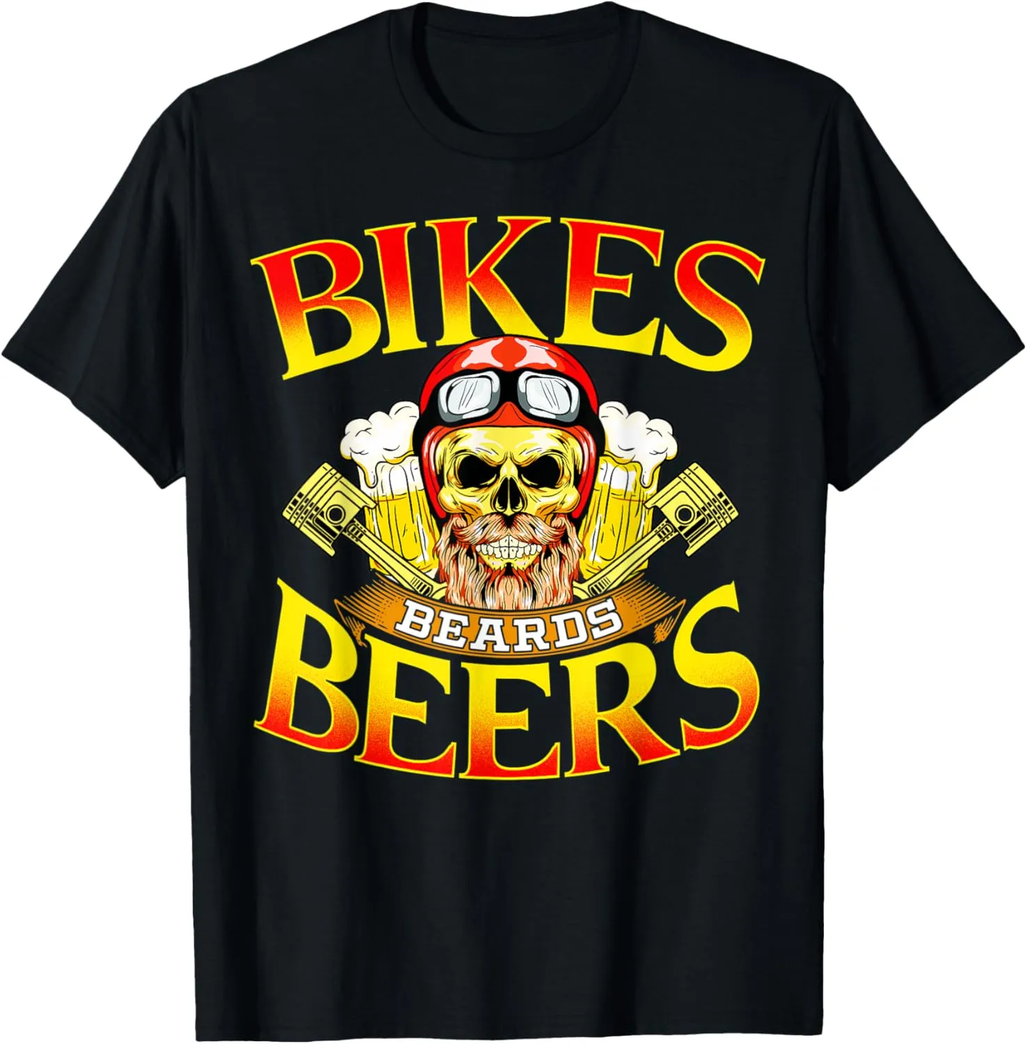 Mens Motorcycle Lover Gift Bikers Men MC Parties Vintage Meets T-Shirt