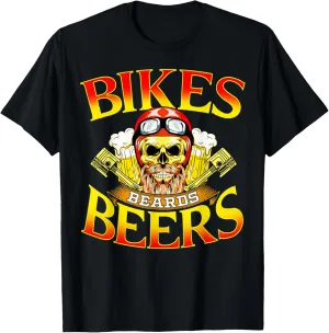 Mens Motorcycle Lover Gift Bikers Men MC Parties Vintage Meets T-Shirt