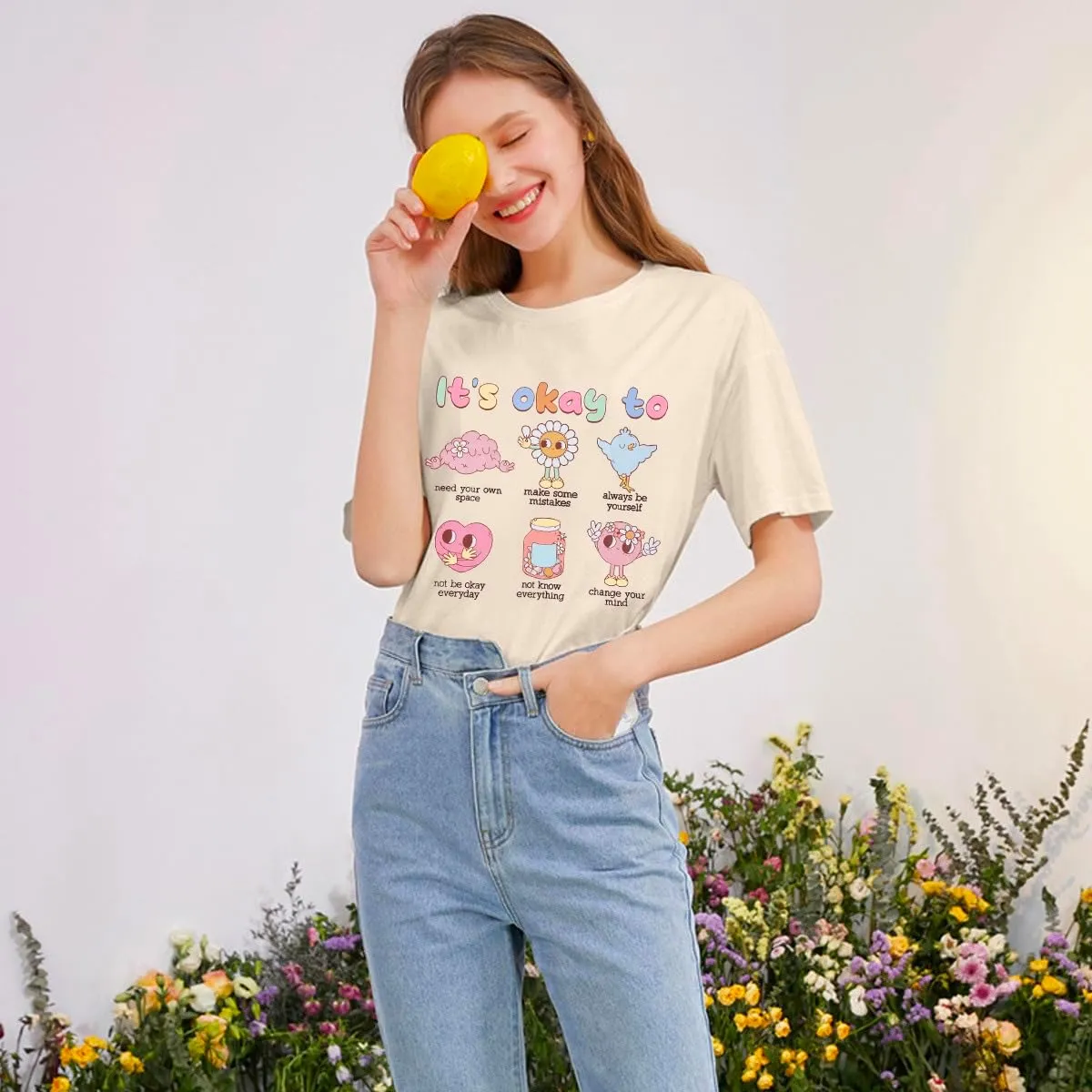 Mental Health Matters Shirt Women It's Okay to Make Some Mistakes T-Shirt Special Education Teacher Tee Tops