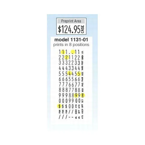 Monarch 1131-01 Label Gun "Unit of Measure" - Includes (8) rolls of white labels