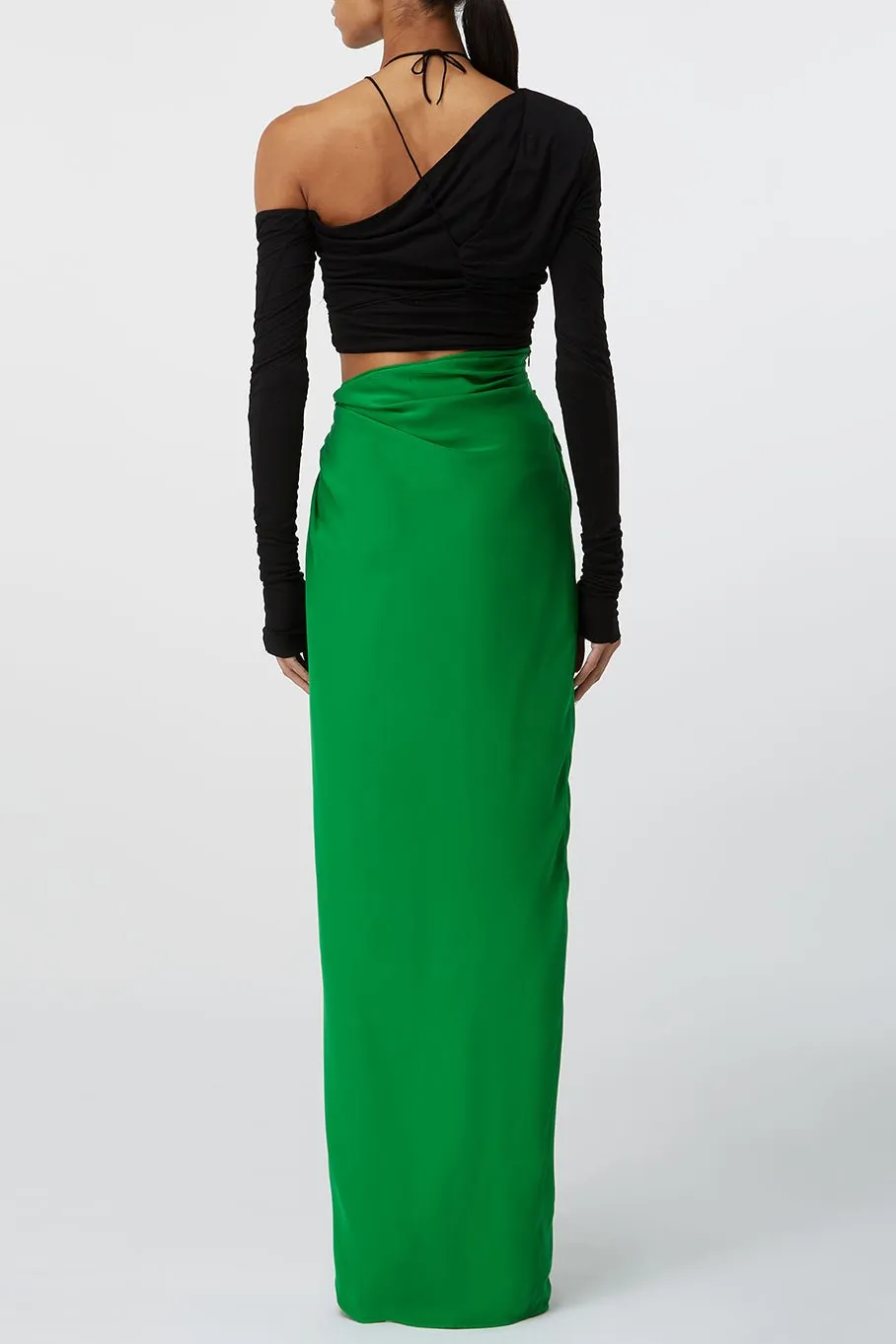 Paita Faux Wrap Long Skirt