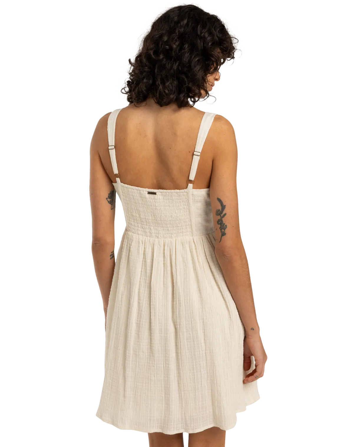 Romantic Vibes Skater Dress in Whitecap