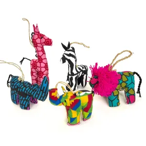 Stuffed Animal Ornament Set - Bright