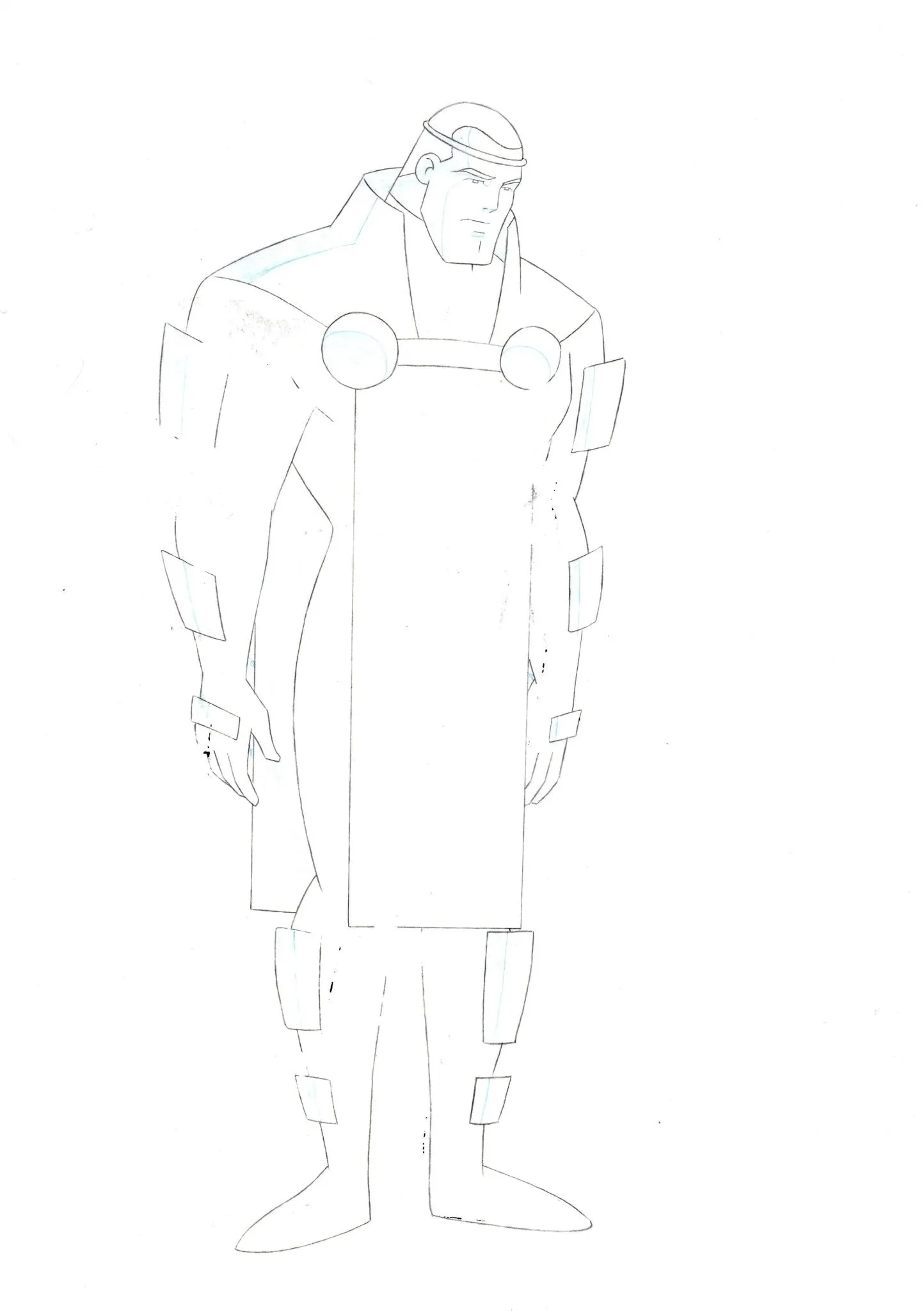 Superman the Animated Series Original Production Drawing: Jor-El