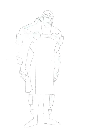 Superman the Animated Series Original Production Drawing: Jor-El