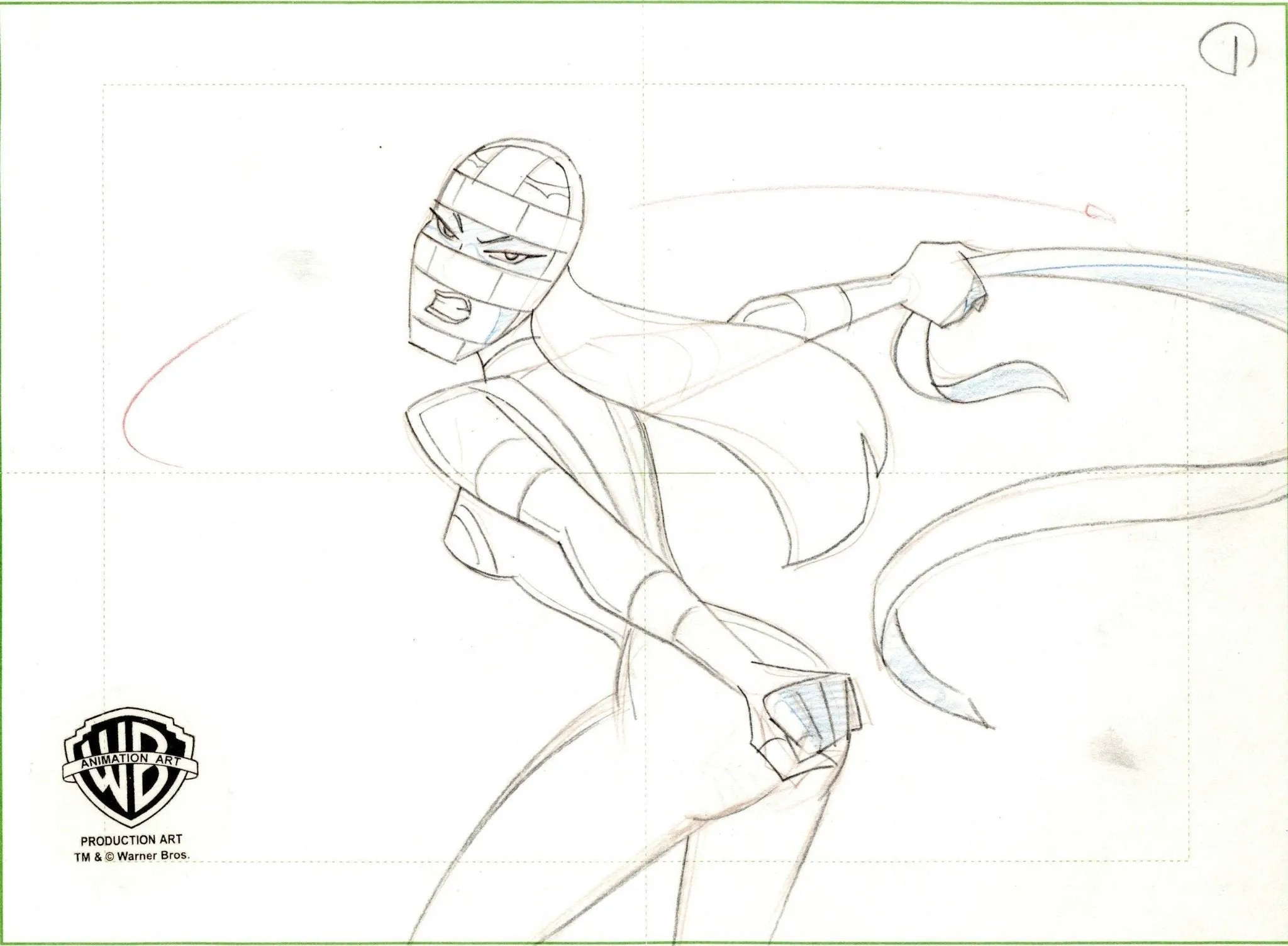 Superman the Animated Series Original Production Drawing: Lashina